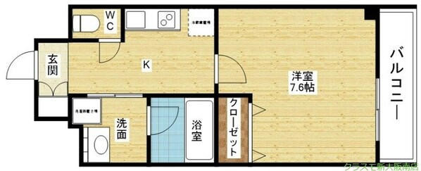 ファーストフィオーレ大阪ウエストの物件間取画像